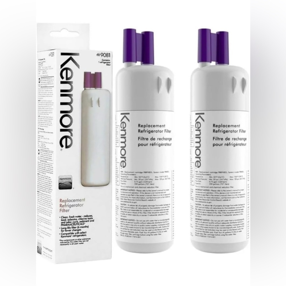 Kenmore Refrigerator Replacement Water Filter White Set of 2